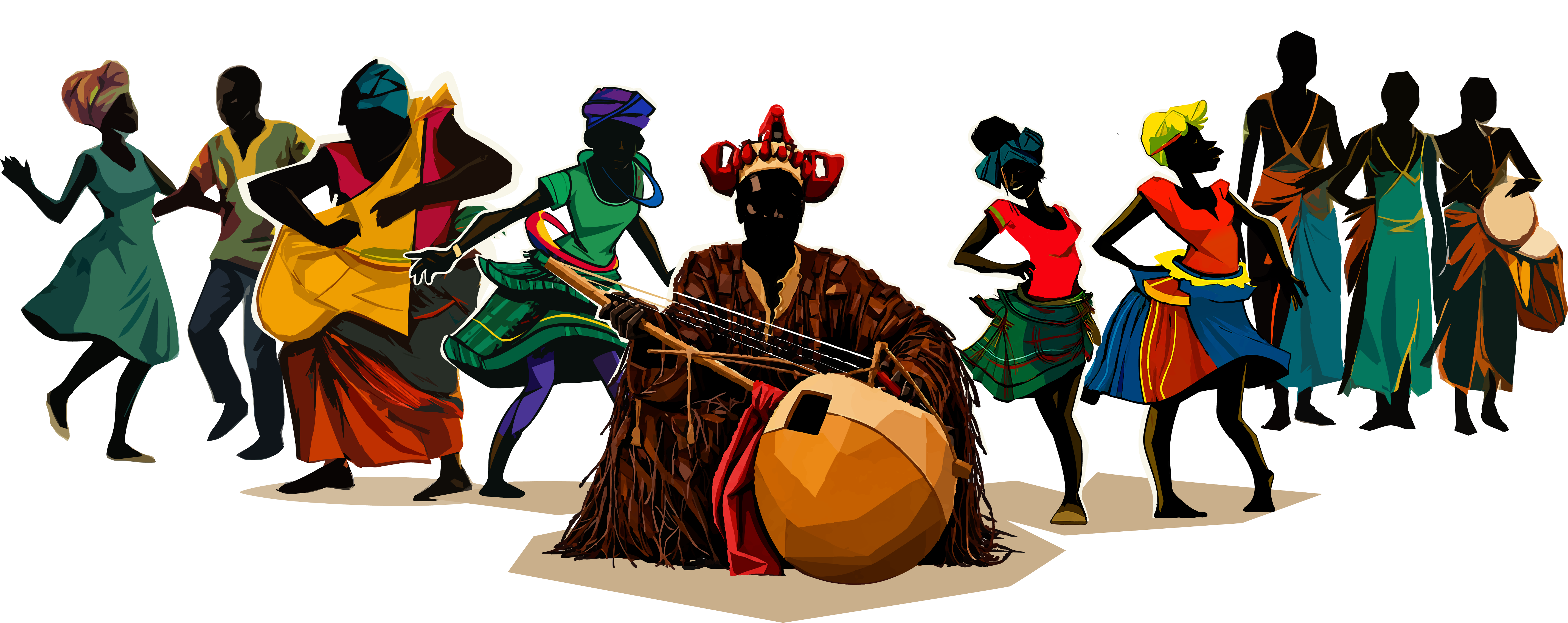 Danseurs et griot